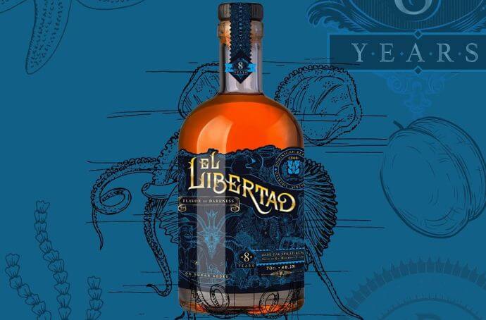 EL LIBERTAD FLAVOUR DARKNESS 8YO PREMIUM DARK AND SPICED RUM 0,7L